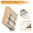 thumbnail image 5 of Yayeee Napkin Holder for Table Kitchen Paper Tissue Organization, Beige Plaid Pattern, 5 of 8