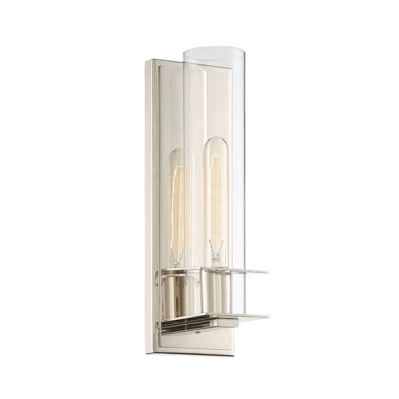 Hartford 1-Light Wall Sconce in Polished Nickel