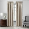 thumbnail image 2 of Elrene Colette Faux Silk Blackout Window Curtain Ivory 52"x84" 84 Inches, 2 of 5