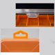 thumbnail image 1 of Caja Almacenamiento Piezas Pequeñas Doble Cara Herramientas Plástico para Hardware() Amarillo, 1 of 6