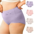 thumbnail image 2 of Paiwinds Women’s Plus Size High Waist Briefs, Solid Color Flattering Panties, Breathable & Supportive Nylon Spandex Underwear, Size M-5XL, 2 of 8