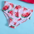 thumbnail image 4 of Hiiyo Toddler Girls Swimsuit Ruffle Quick Dry Bikini Swimwear Beach Bathing Suit,2-Piece, 4 of 5