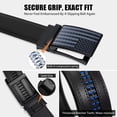thumbnail image 3 of JASGOOD Men's Leather Belt American Flag Automatic Ratchet Buckle Slide Belt for Dress Casual Trim to Fit with Gift Box, 3 of 10