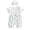 White-Fuv, variant on Mnyotv Summer Clothes for Infants Short Sleeve Romper with Headbands Baby Girl Outfits Size 3-6 Months