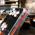 thumbnail image 6 of Cubic Three Butterflies Glitter Star Phone case, Fresh and Cute, Drop-Proof, Women's Favorite, for iPhone 15 14 13 12 11 Ultra Plus X XS XR 7 8 6 SE 2020 Phone Case (Black,iPhone 13), 6 of 8