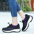 thumbnail image 5 of OHGOD Women Athletic Shoes - Memory Foam Sneakers - Women Sneakers - Womens Shoes Sneakers - Dark Purple - 10, 5 of 8