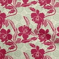 thumbnail image 1 of oneOone Georgette Viscose Red Fabric Asian Floral Sewing Material Print Fabric By The Yard 42 Inch Wide, 1 of 4