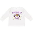 thumbnail image 3 of Inktastic Mardi Gras Time Party Mask Boys or Girls Long Sleeve Toddler T-Shirt, 3 of 5