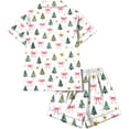 thumbnail image 6 of Vetsdori Womens Christmas Shorts & Top Pajamas Sets Button up PJS Homewear,Lightweight Soft Sleepwear Collared Pajamas for Women Home, 6 of 6