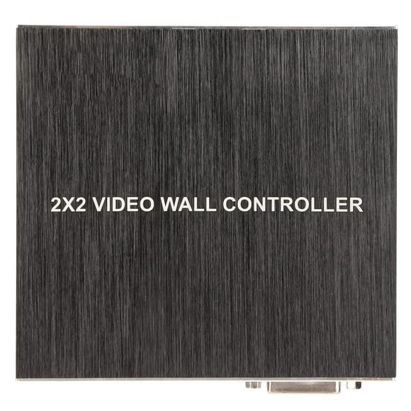 Splicing Video Processor, 180 Degree Rotating DVI TV Wall Video Controller Remote Control 100-240V For Computer US Plug