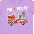 thumbnail image 4 of Inktastic I'm 4 Fire Truck 4th Birthday Boys or Girls Toddler T-Shirt, 4 of 5