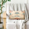 thumbnail image 5 of Boho Throw Pillow Covers 12x20 inch Set of 2 Monaco Rug Persian Carpet Double Sided Pattern Cotton Soft Pillow Case Cushion Cover Bohemian Pillowcase for Couch Sofa Bed Decorative, Orange, 5 of 6