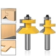 thumbnail image 3 of Kenally Juego de brocas para enrutador de espiga de gabinete de Panel de puerta de vástago de 12mm, brocas para enrutador de estilo de riel para Herramientas y ferretería No.2 Kenally TO005613-02, 3 of 5