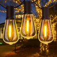 thumbnail image 1 of Guirnalda de Luces para Exterior, 30M ST38 LED Vintage Luces Decorativas, 50+2 Bombillas, Impermeable IP44, Serie de Luces Decorativas LED para Decoraciones Navideñas Patio Jardín Terraza Boda, 1 of 8