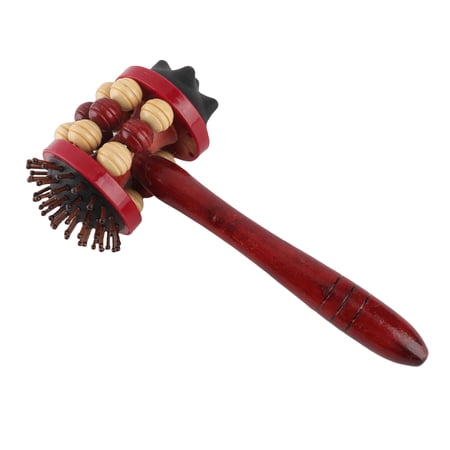 Suodoka Manual Massage Hammer Wood Handheld Roller for Stress Relief Acupressure Points Sleep Aid Massage Tools for Waist Back Neck Leg Muscle Soreness