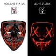 thumbnail image 3 of Poptrend Máscara de Halloween Máscara iluminada para Festival Cosplay Disfraces de Halloween Fiestas de disfraces, Carnaval, Regalos, 3 of 5