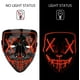 thumbnail image 4 of Poptrend Máscara de Halloween Máscara con luz LED para Festival Cosplay Disfraces de Halloween Fiestas de Disfraces, Carnaval, Regalos, 4 of 4