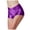 Purple #71, variant on WULMLEO Women's Shiny Metallic Booty Shorts Rave Festival Dance Bottoms for Costume Gold S