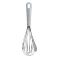 thumbnail image 1 of Fouet avec grattoir Mainstays en acier inoxydable de 30 cm (12 pouces), gris, 1 of 8