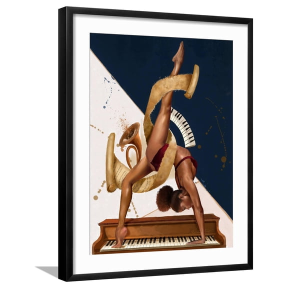 Art.com Fluency Art Print by Salaam Muhammad, Black Frame Wall Art, 23" x 29"