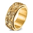 thumbnail image 2 of Guardurnaity Anillo de banda Unisex de acero inoxidable, nudillo de boda Retro en capas, joyería de moda para hombres, regalos personalizados, Type3 NO3, 2 of 6