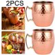 thumbnail image 1 of Cobre Mula Moscú Metal Acero Inoxidable Vino 2 Uds., 1 of 7