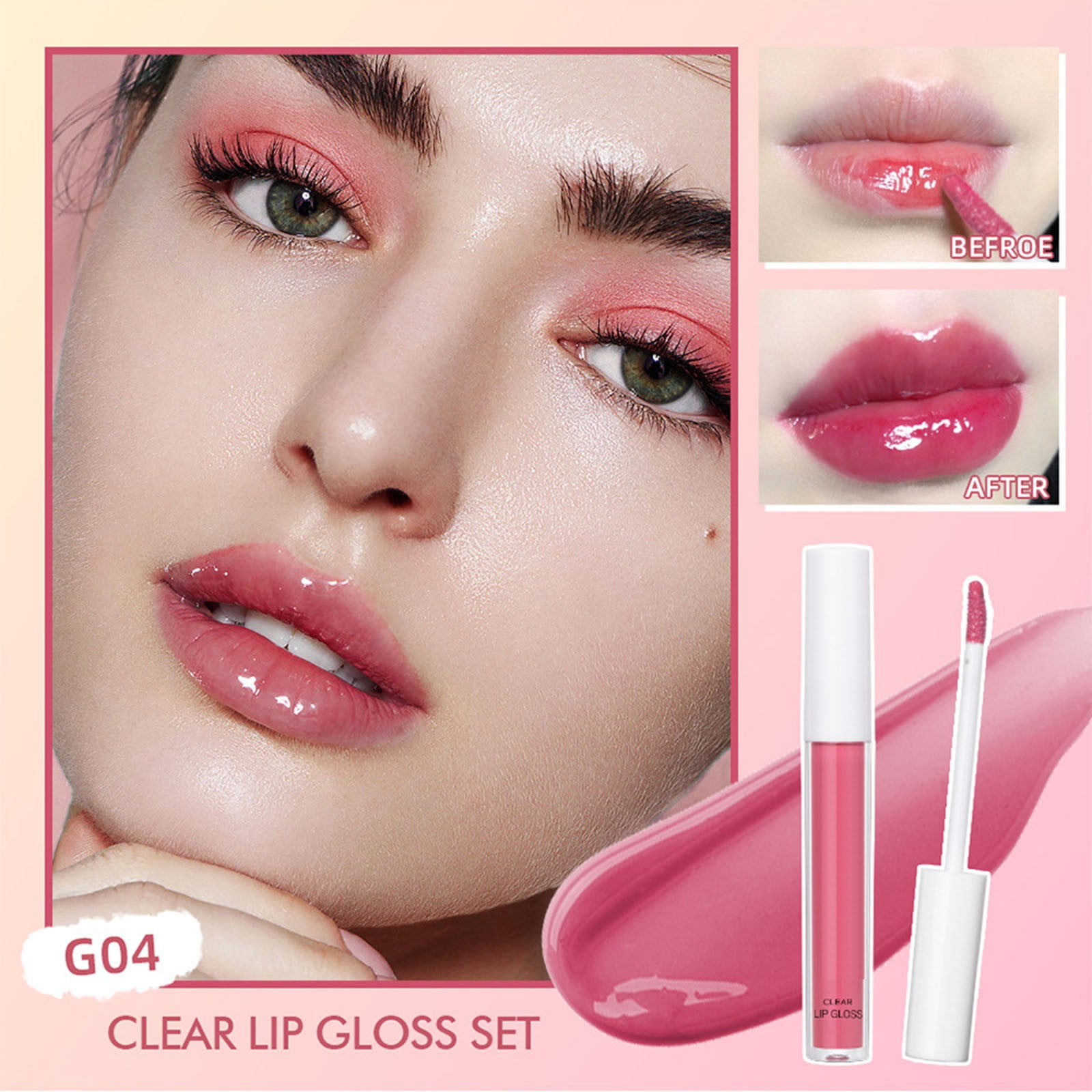 Lip Gloss with Glitter inside Moi Cushion Makeup Natural Makeup Lip Gloss Girls Clear10-12 Vintage Lip Gloss Lip Gloss for Kids Sparkly Lip Gloss Lip Gel Pads Lip Makeup Lip Gloss Organic