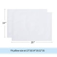 thumbnail image 6 of 2 Pack Organic Cotton Toddler Pillowcase/Travel Pillowcase 14x20 Inches with Envelope Closure - Soft  Breathable Children Pillow Cover Solid White, 6 of 7