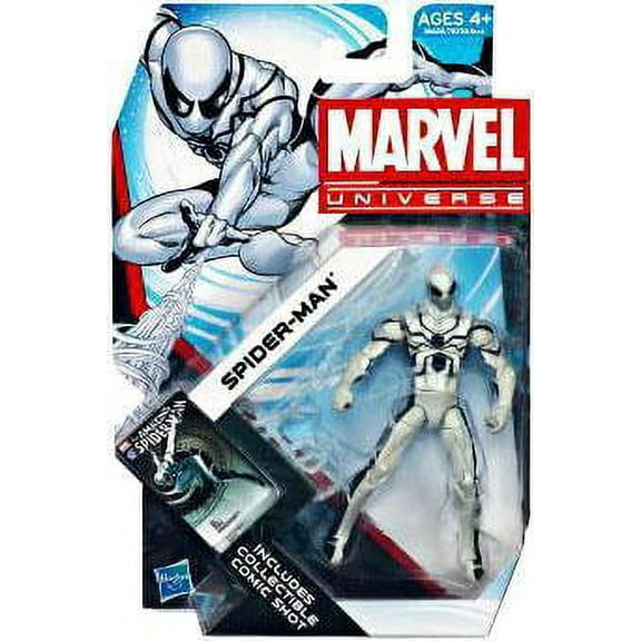 Hasbro Marvel Universe Spider-Man Action Figure, White & Black, Ages 4 and up