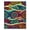 Blue, Pattern 3, variant on ODIKA 4'x6' Machine Washable Non-Slip Area Rug, Abstract Multicolor High Traffic Rug, Red, 937974