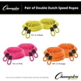thumbnail image 2 of Champion Sports Double Dutch Licorice Speed Jump Ropes (Set of 2) - Pink, 16ft, 2 of 4