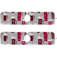 thumbnail image 2 of Coolnut Merry Christmas Winter Holidays Mugs 2PCS Kitchen Faucet Mats, Bathroom Faucet Mat Sink Kitchen Faucet Sinkmat Faucet Splash Catcher Faucet Mat Dish Drying Mat for Kitchen Sink, 14x5in, 2 of 7