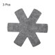 thumbnail image 3 of Protectores de ollas y sartenes Uxcell, paquete de 3, separador de ollas de 260 mm para apilar, gris, 3 of 6