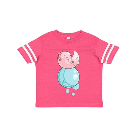 

Inktastic Cute Axolotl Sitting on a Bubble Gift Toddler Boy or Toddler Girl T-Shirt