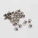 thumbnail image 3 of 20 Piezas de Remache de Latón Remaches Tornillo Trasero Cabeza Redonda O Artesanía de Cuero - Gris negro, Individual Plata Macarena Remaches de tornillo de anillo, 3 of 8