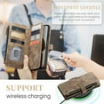 thumbnail image 4 of Para Samsung Galaxy A15 5G Funda tipo billetera con Tarjetero Soporte de Pie Bolsillo Magnético con Cremallera Correa de Cordón, Funda Tipo Billetera de Cuero con Tapa, 4 of 6