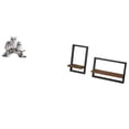 thumbnail image 1 of Escultura de búho moderna, adorno de mesa con estantes de madera para pared, para sala de estar, oficina, armario, mesita de noche, cocina, comedor, d, 1 of 8