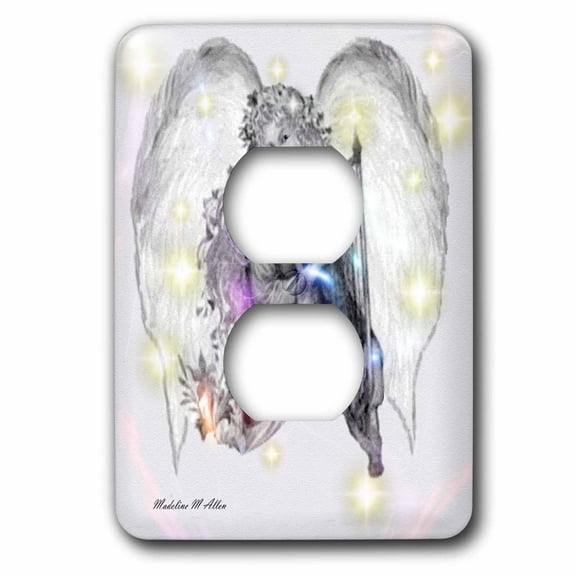 3dRose, Star Struck Angel, 2 plug outlet cover