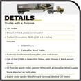 thumbnail image 4 of CAT Caterpillar CT660 Day Cab with Caterpillar Mural Dry Van Trailer "Transport Series" 1/50 Diecast Model by Diecast Masters, 4 of 5