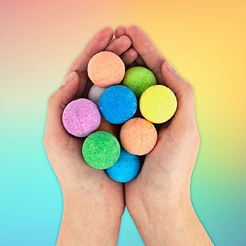 Rainbow Bath Bombs (Set of 10)