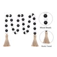 thumbnail image 5 of Homerr Wooden Beads Thanksgiving Wooden Bead Decorations Bead Garland Farmhouse Beads with Tassels Boho Beads Tiered Tray Vase Window Shelf Decorative Beads Home Decor, 5 of 7