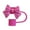 Rose Red, variant on Opvise Silicone Bow-Tie Straw Cap for Stanley Tumblers Reusable Straw Tips Lid Protectors Dust-Free Cup Accessories for 10mm Diameter Straws