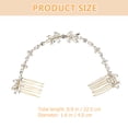 thumbnail image 3 of KAKOWELY Peineta de boda, elegante accesorio para el cabello de novia, peineta doble para novia y dama de honor., 3 of 5