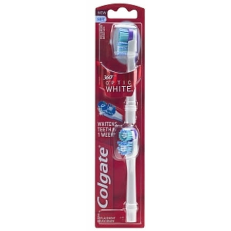 colgate replacement heads toothbrush brush head optic degree ea soft pack battery