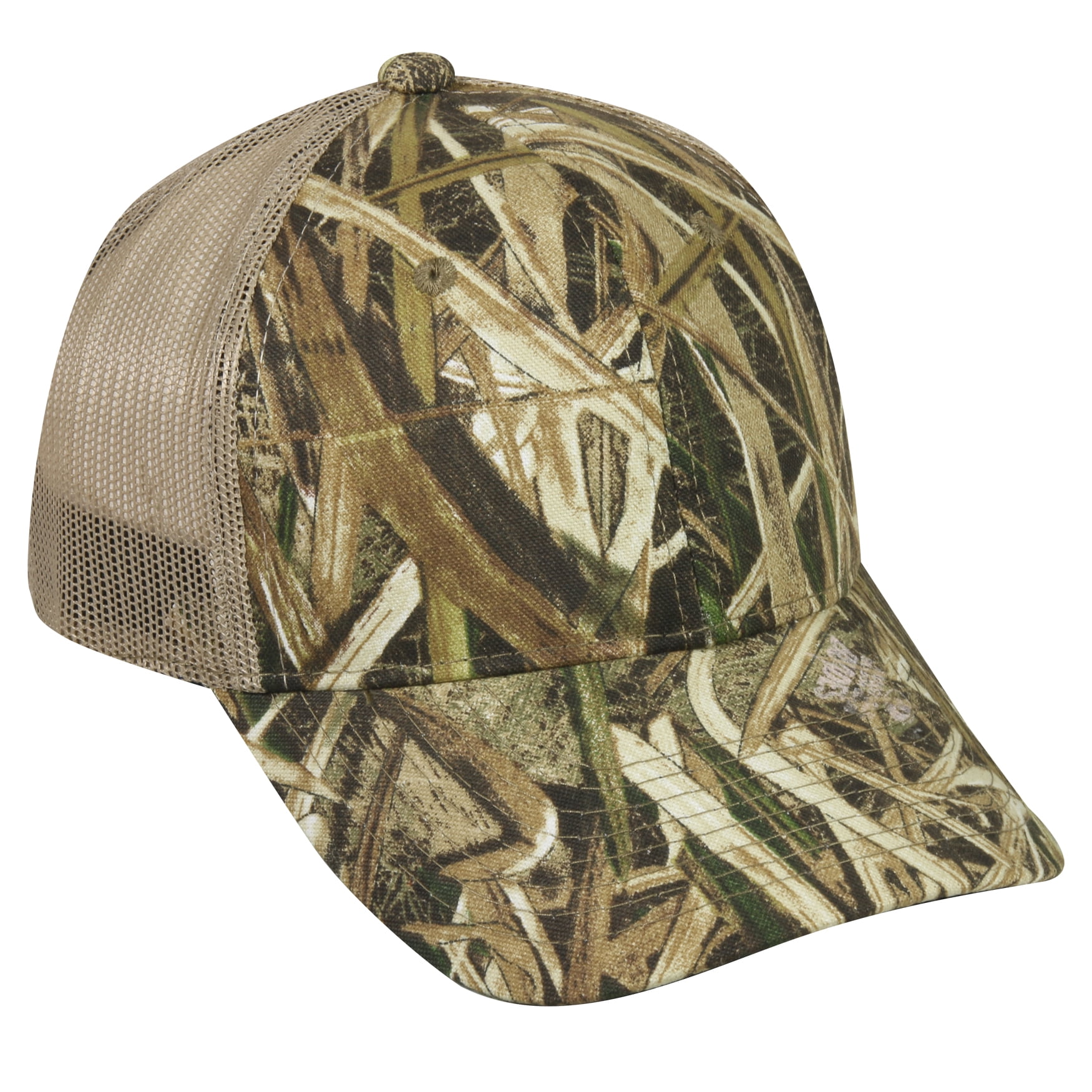 ? Shadow Grass? Blades? camo on front panels with khaki mesh back cap