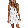 thumbnail image 2 of WILLBEST Vestidos Vestido Holgado Informal de Moda para Mujer con Escote En V, sin Mangas, con Tirantes y Espalda Abierta, Estampado Sexy Chica, 2 of 2