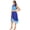 Blue, variant on inhzoy Women's Color Block Ballet Dance Chiffon Contemporary Dance Dress