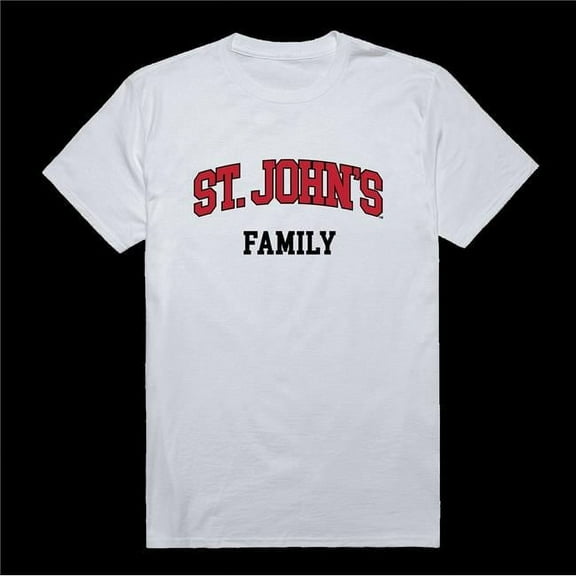 W Republic 571-152-WHT-04 St. Johns University Red Storm Family T-Shirt, White - Extra Large