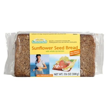 Mestemacher Sunflower Seed Bread 17.6 oz. Pack of 3 Mestemacher Sunflower Seed Bread 17.6 oz. Pack of 3