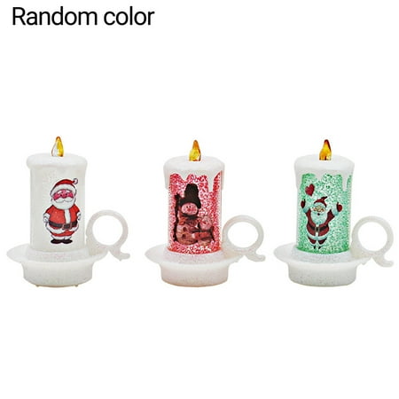 

Christmas Decoration Night Light Candle Light Led Electronic Candle Snowman Light Christmas Desktop Decoration